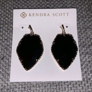 Kendra Scott Corley Drop Earrings in Black NWT